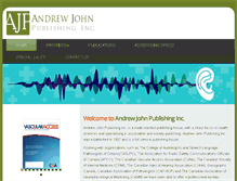 Tablet Screenshot of andrewjohnpublishing.com